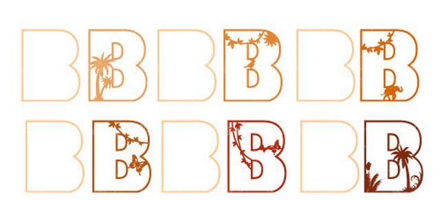 وکتور حروف لاتین