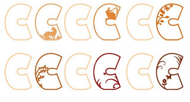 وکتور حروف لاتین