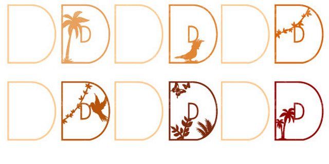 وکتور حروف لاتین