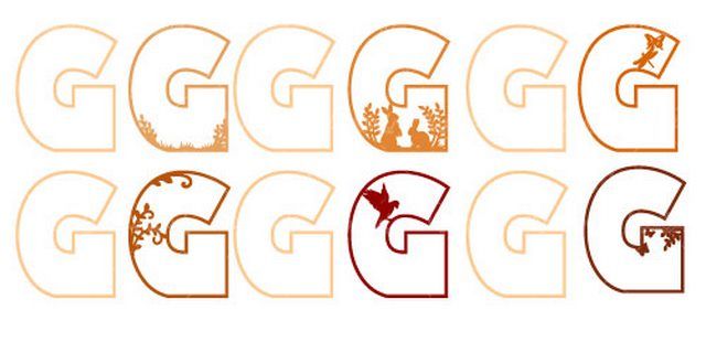 Vector Latin letters