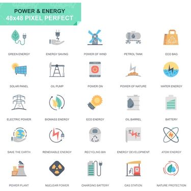 وکتور آیکن انرژی