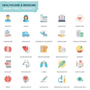 وکتور آیکن پزشکی