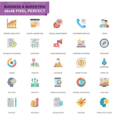 وکتور آیکن بازاریابی