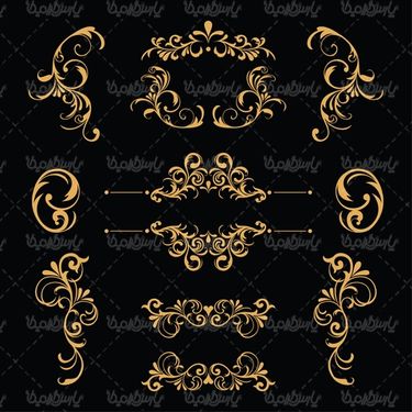 Flower border vector