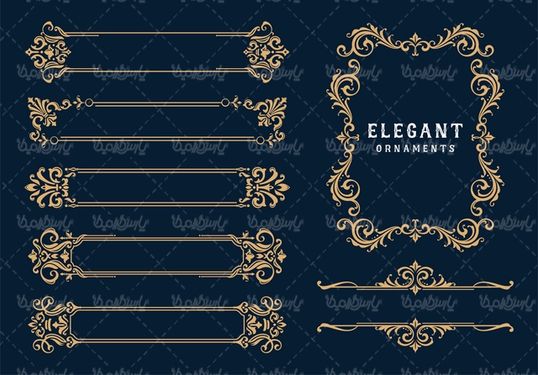 Flower border vector