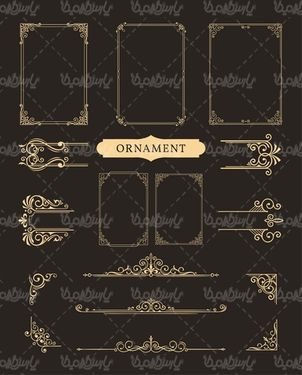 Flower border vector