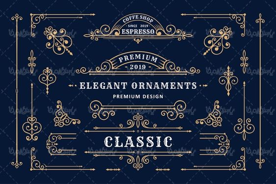 Flower border vector