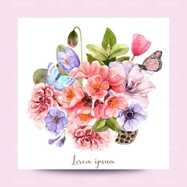 وکتور گل و بوته