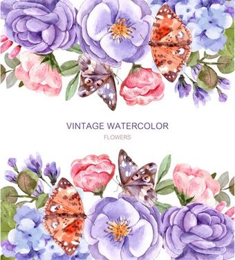 وکتور گل و بوته