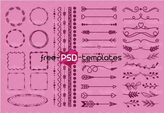 وکتور فریم گل