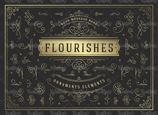 Flower border vector