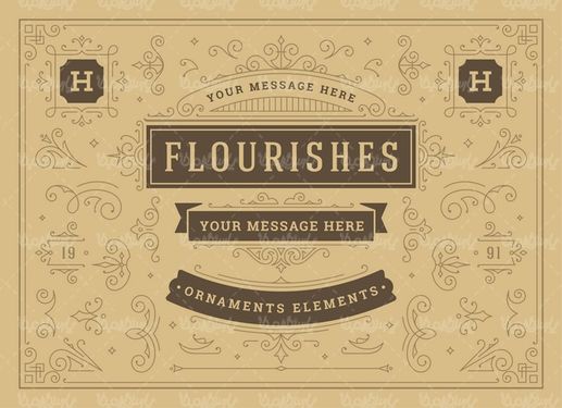 Flower border vector