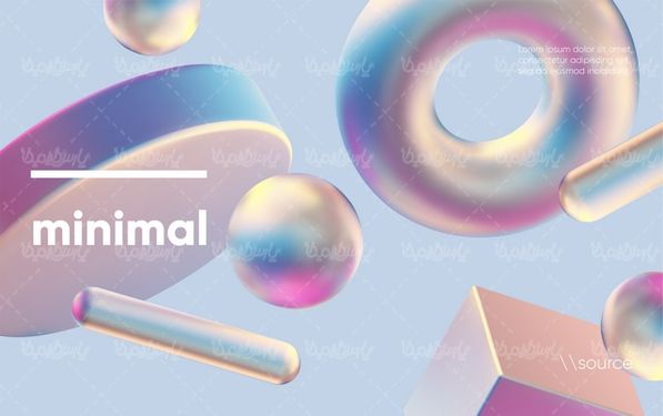 وکتور پس زمینه سه بعدی