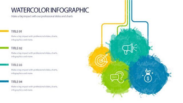 وکتور اینفوگرافی رنگی