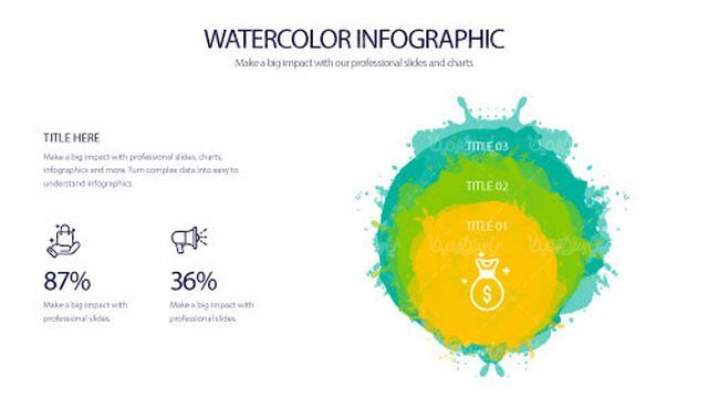 وکتور اینفوگرافی رنگی