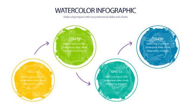 وکتور اینفوگرافی رنگی