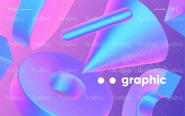 وکتور پس زمینه سه بعدی