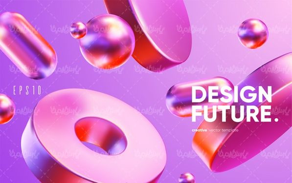 وکتور پس زمینه سه بعدی