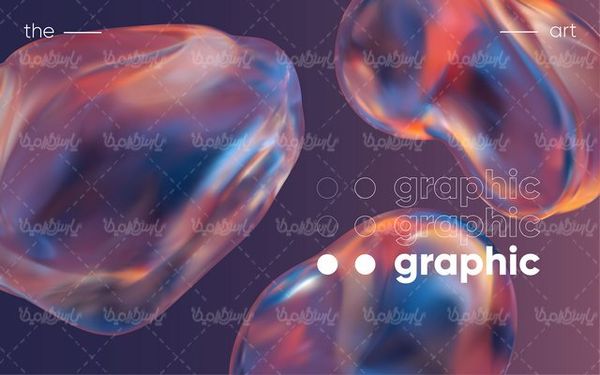 وکتور پس زمینه سه بعدی