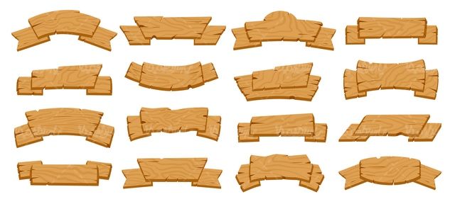 وکتور لیبل چوبی