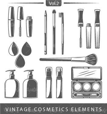 وکتور لوازم آرایش