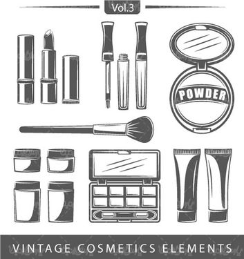 وکتور لوازم آرایش