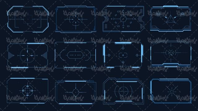 وکتور نشانگر دوربین تفنگ