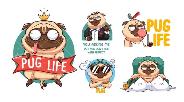 وکتور برداری سگ کارتونی همراه با شخصیت کارتونی و برنامه کودک