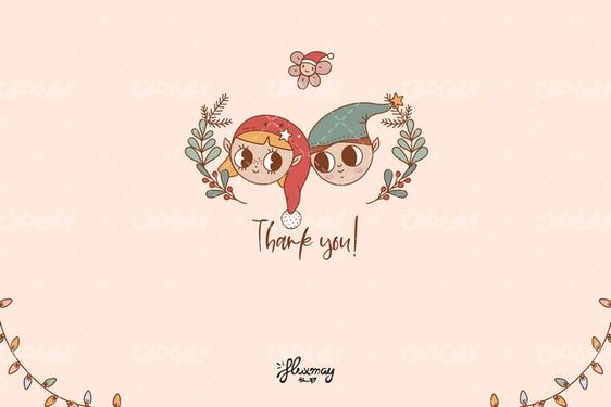 وکتور برداری المان کریسمس همراه با برنامه کودک و کارتون