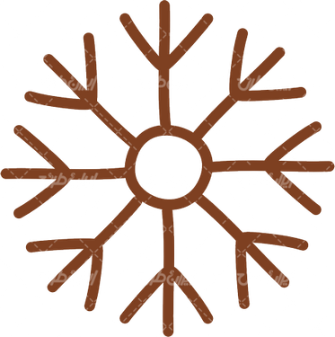 وکتور برداری لوگو برف همراه با عناصر طراحی و المان طراحی