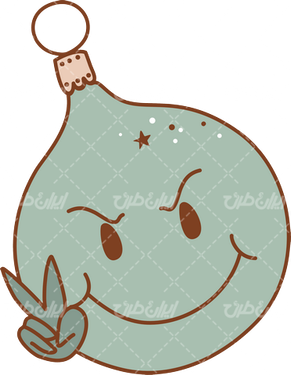 وکتور برداری برنامه کودک همراه با کارتون و المان درخت کریسمس