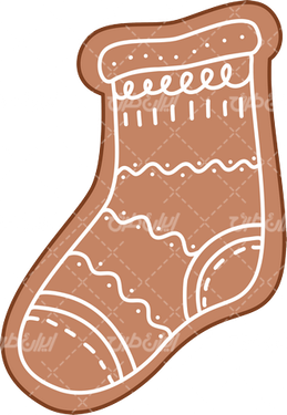 وکتور برداری جوراب بافتنی همراه کارتون و برنامه کودک