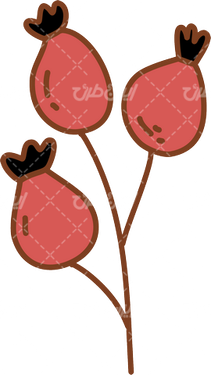 وکتور برداری گل و بوته همراه با برگ و برنامه کودک