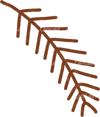 وکتور برداری گل و بوته همراه با برگ و برنامه کودک