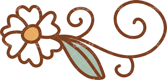 وکتور برداری گل و بوته همراه با شکوفه و برنامه کودک