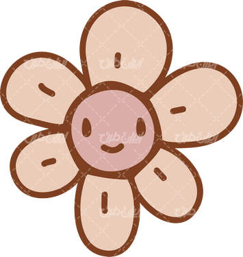 وکتور برداری گل و بوته همراه با شکوفه گل و برنامه کودک