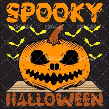 وکتور برداری شب وحشت به همراه هالوین و نماد شب وحشت