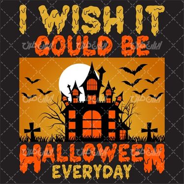 وکتور برداری شب هالوین به همراه هالوین و نماد شب وحشت