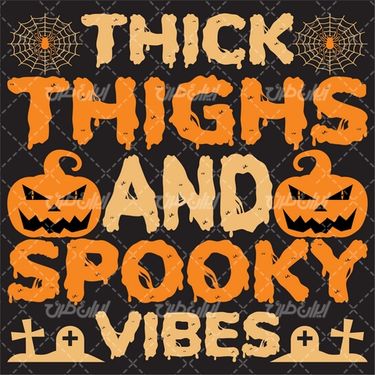 وکتور برداری شب هالوین به همراه هالوین و نماد شب وحشت