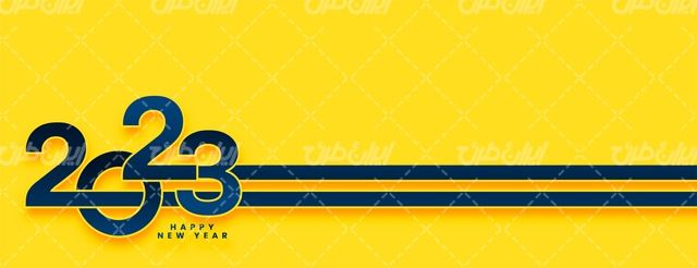 وکتور برداری طرح سال نو میلادی به همراه طرح سال 2023