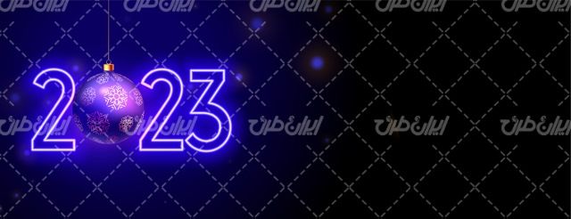 وکتور برداری طرح سال نو میلادی به همراه طرح سال 2023