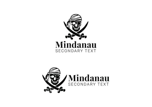 وکتور برداری لوگو دزدان دریایی همراه با نماد دزدان دریایی