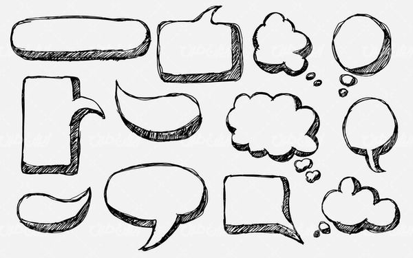 وکتور برداری لیبل سیاه قلم همراه با لیبل و برچسب سیاه قلم