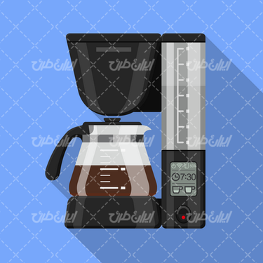وکتور برداری چای ساز همراه با لوازم خانگی هوشمند و لوازم خانگی