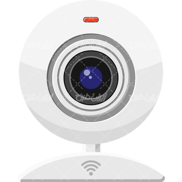 وکتور برداری دوربین هوشمند همراه با وبکم و تجهیزات تصویر برداری
