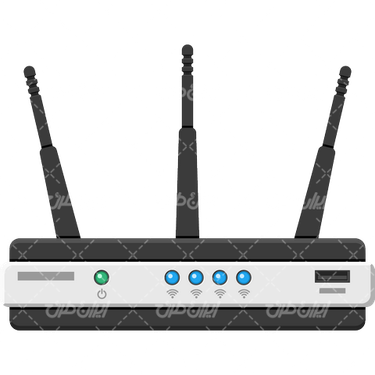 وکتور برداری مودم هوشمند همراه با لازم دیجیتال هوشمند