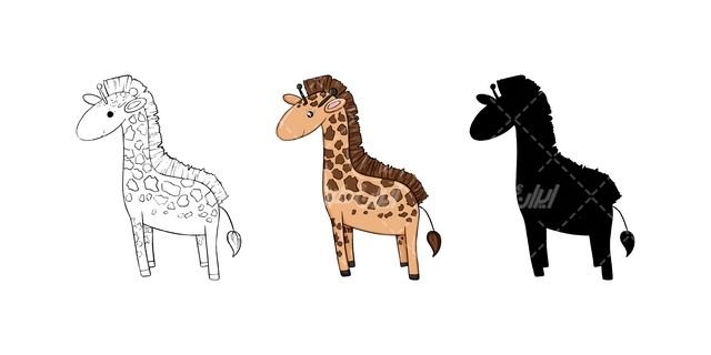 وکتور زرافه