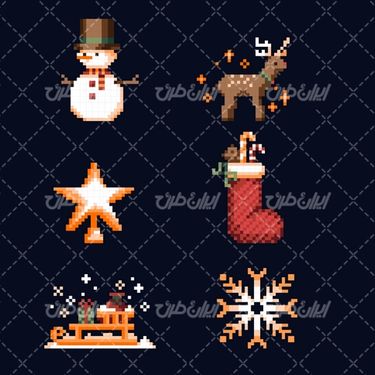 وکتور آدم برفی