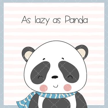 وکتور برداری خرس پاندا به همراه پس زمینه گرافیکی و شال گردن