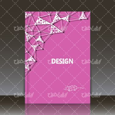 وکتور برداری طرح گرافیکی همراه با جلد کتاب و طرح جلد کتاب